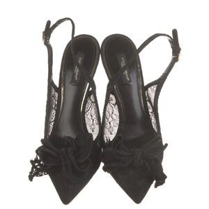 Elegant Black Lace Women's Shoes
